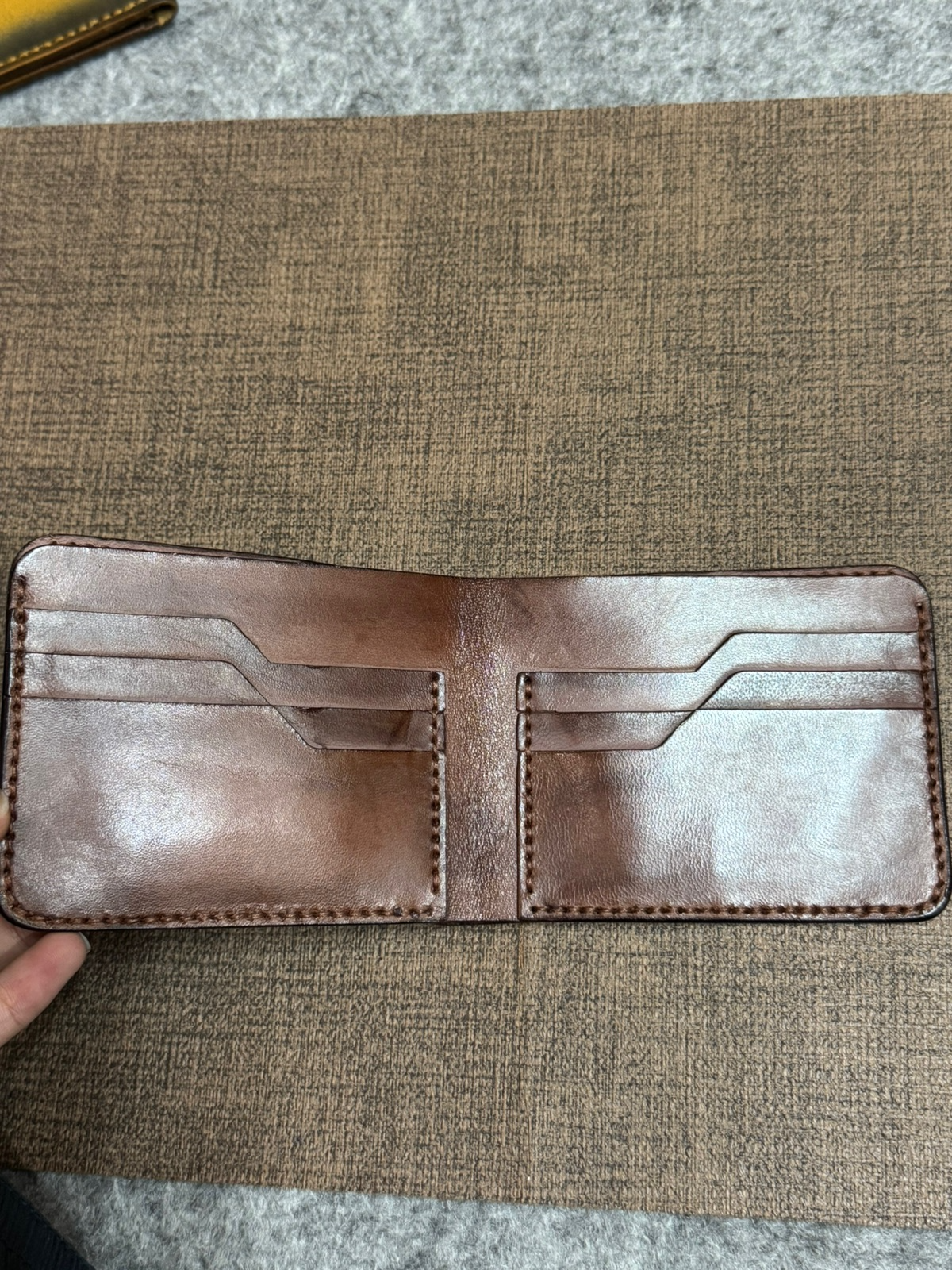 Vegtan Leather Handmade Wallet – Minimal Layout - Image 2