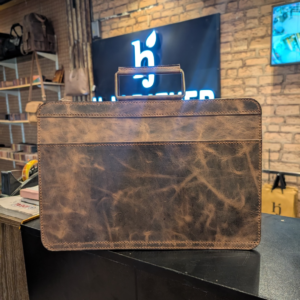 Wax Pullup Leather Handmade Laptop Bag