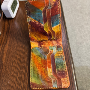 Colourful Vegtan Leather Handmade Wallet