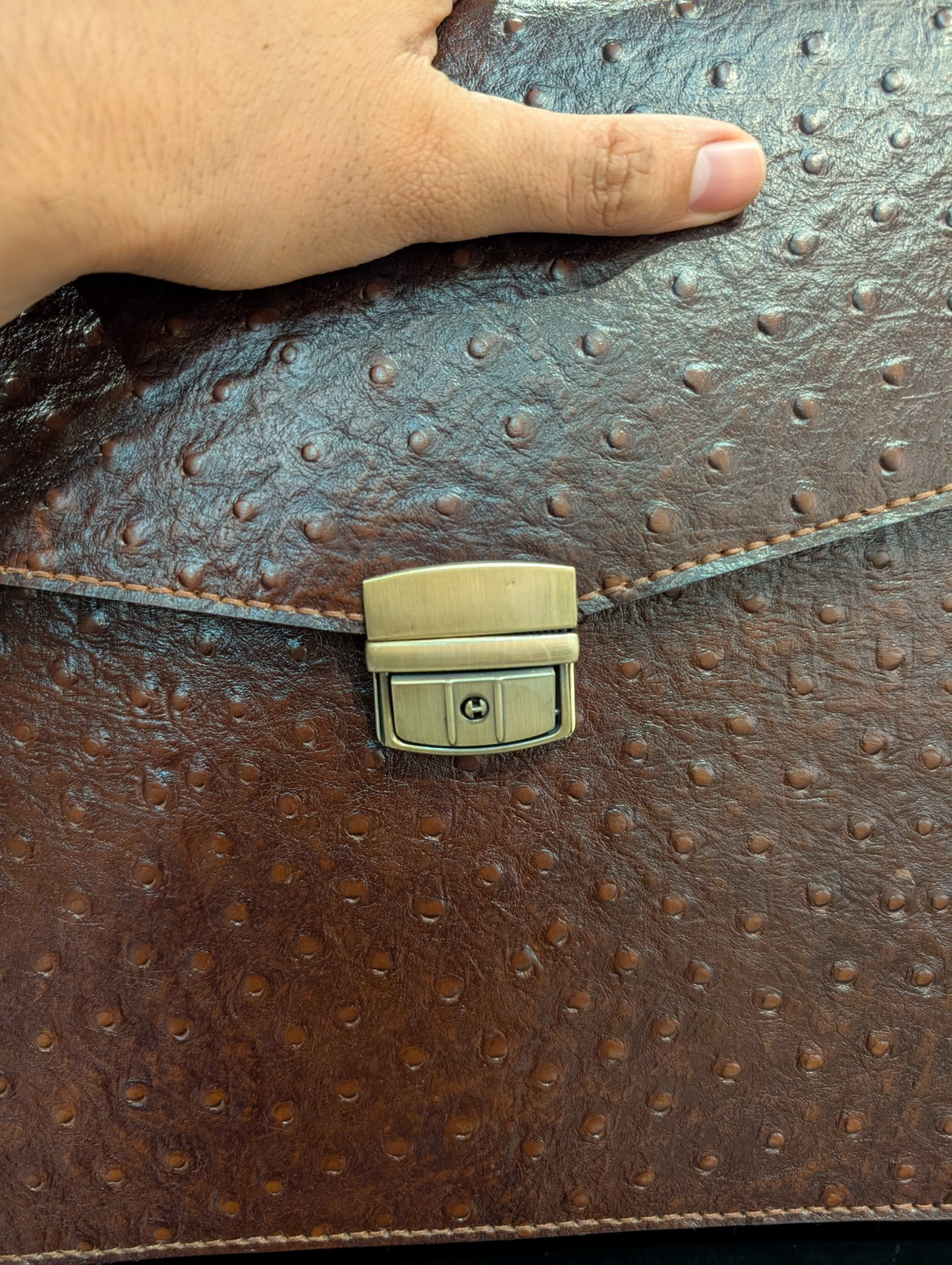 Pure Leather Handmade Laptop Bag - Image 4