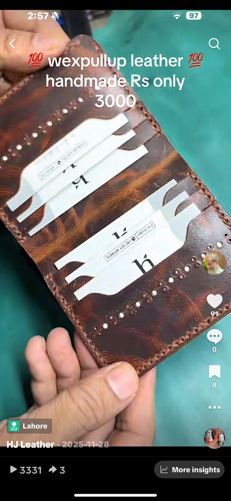 Wax Pullup Leather Handmade Wallet – Basic Edition