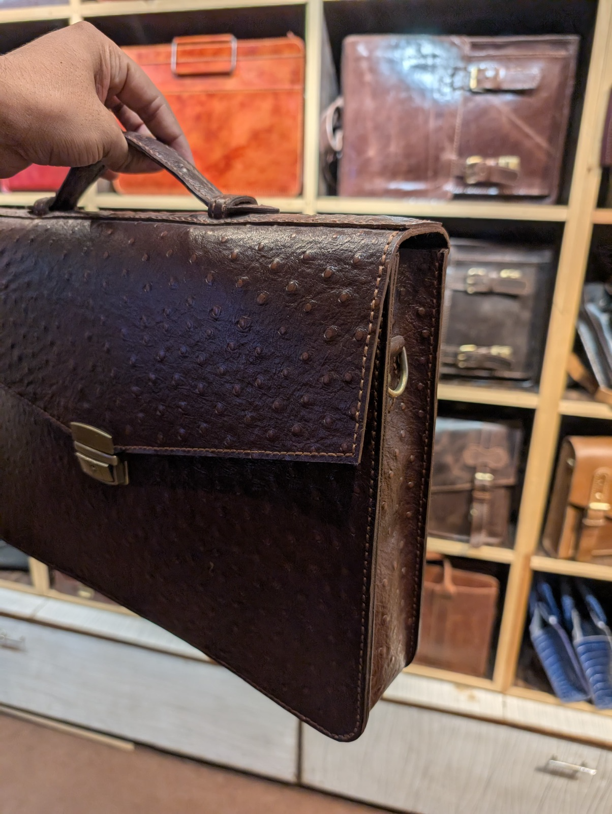 Pure Leather Handmade Laptop Bag - Image 5