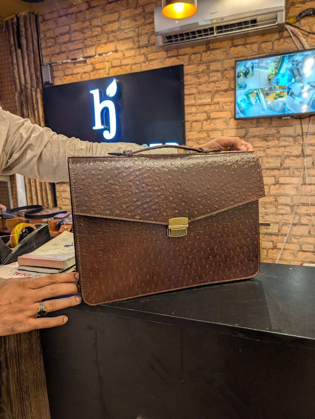 Pure Leather Handmade Laptop Bag