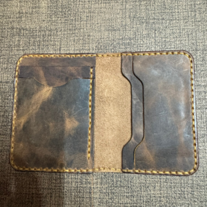 Wax Pullup Leather Handmade Card Holder