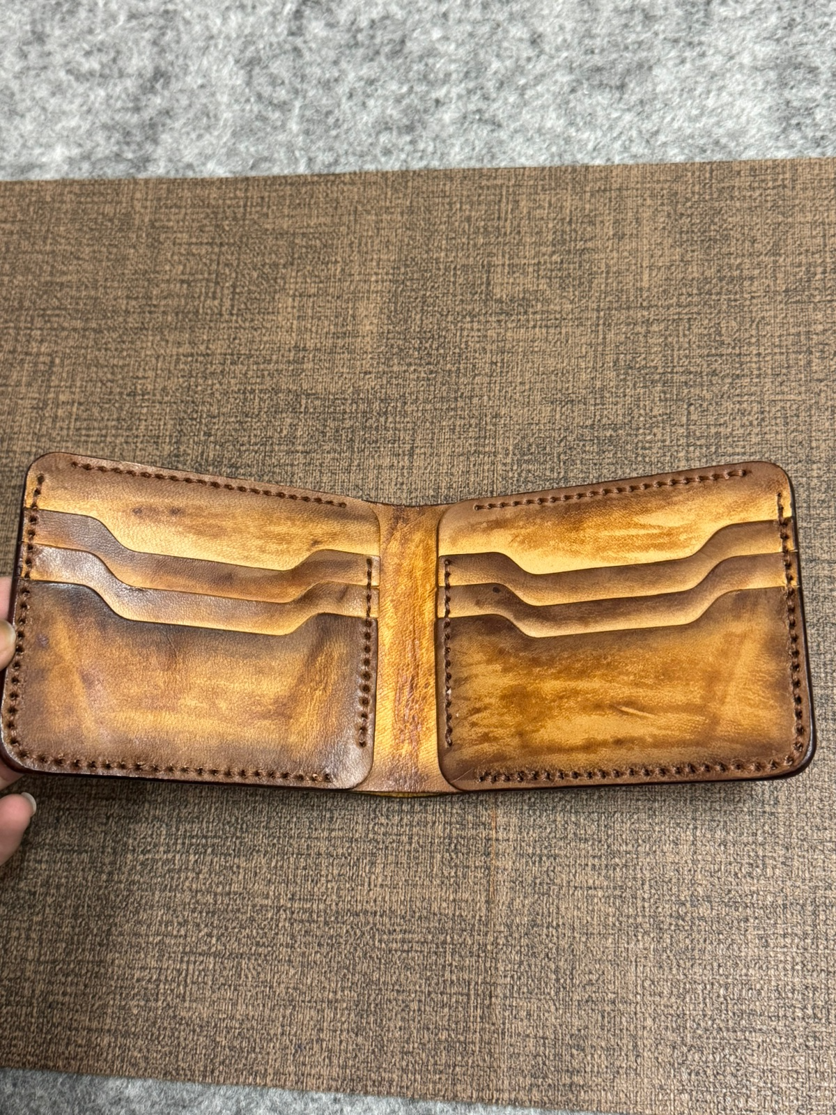 Tiger – Vegtan Leather Handmade Wallet - Image 2