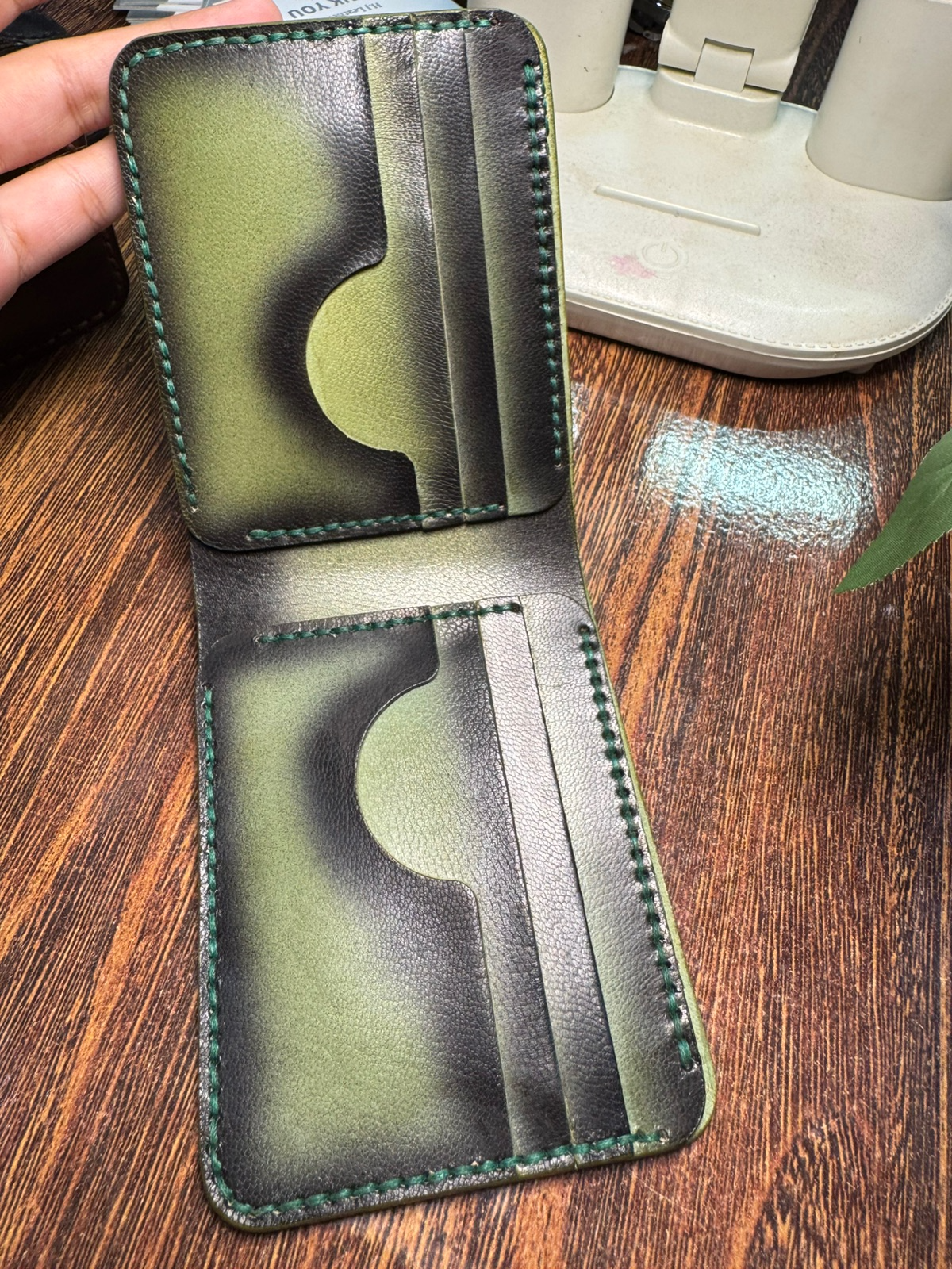 Vegtan Leather Handmade Wallet – Artisan Crafted - Image 2