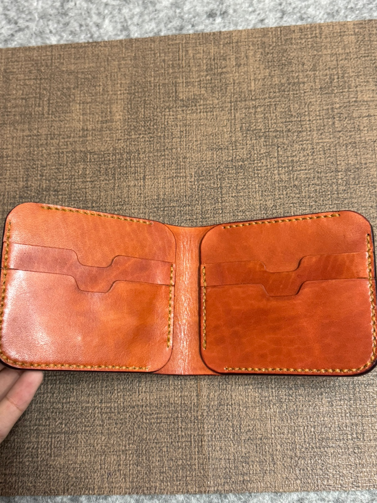 Vegtan Leather Handmade Wallet – Slim Fit - Image 2