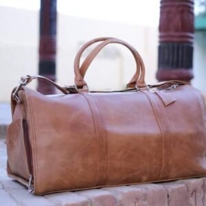 Pure Handmade Leather Duffel Bag