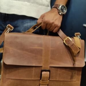 Pure Handmade Leather Laptop Bag