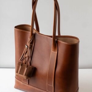 Handmade leather ladies bag
