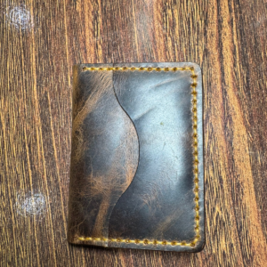 Wax Pullup Leather Handmade Card Holder