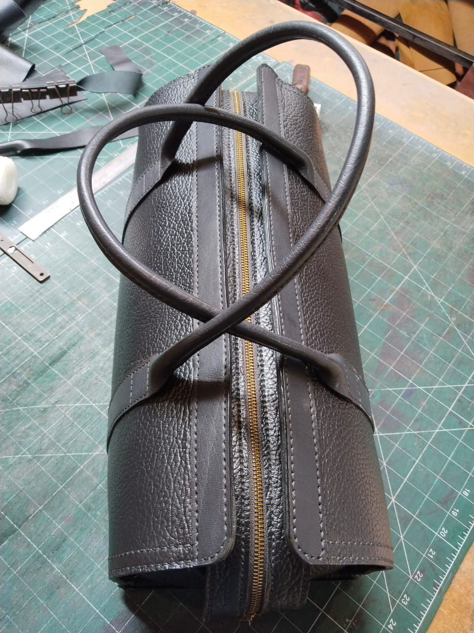 Mild Grain Leather Handmade Bag - Image 2