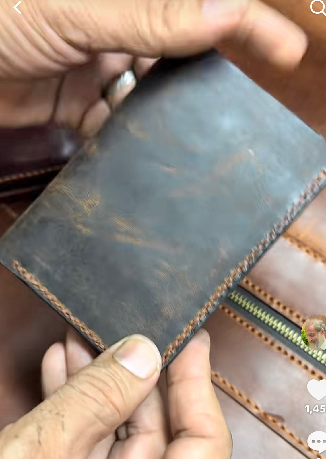 Half Long – Wax Pullup Leather Handmade Wallet