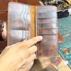 Long Wallet – Wax Pullup Leather Handmade